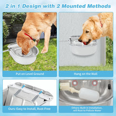 FHTONGE stainless steel waterer bottom drain plug enables easy cleaning.