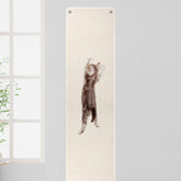 FHTONGE wall cat scratch pad 71x15-8 offers space-saving vertical scratching surface.