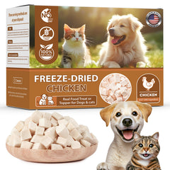 FHZRLP Freeze Dried Chicken breast piece shown as a pure protein treat for training rewards