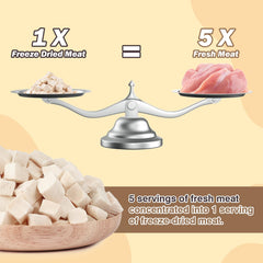 FHZRLP Freeze Dried Chicken pack indicating convenient on-the-go reward