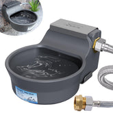 Ficuswin 67oz automatic water dispenser wall-mount shows a compact space-saving setup for pets.