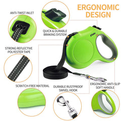 Fida anti-slip handle ensures comfortable control during lively walks