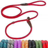 Fida durable slip lead closeup shows strong nylon rope and comfortable grip for daily walks.
