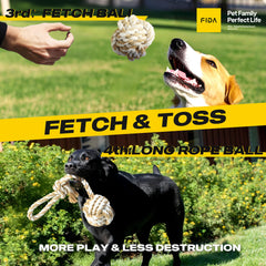 Fida rope toy twist offering mental stimulation during play or training