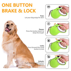 Ergonomic anti-slip handle of Fida leash improves grip during energetic walks.