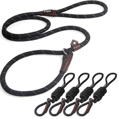 Fida slip-leash side view shows 6 ft length for versatile training