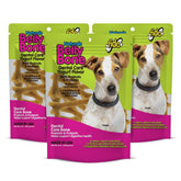 Fido Belly Bones 3-5 inch chews for small dogs, promoting fresh breath and dental care.