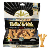 Fieldcrest Farms Nothin' to Hide Ultra Wishbone beef-dense chew closeup for long-lasting chewing.