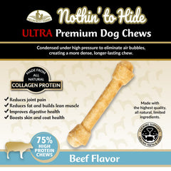 Fieldcrest Farms Nothing to Hide knotted bone closeup shows durable, digestible chew