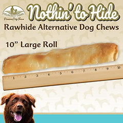 Fieldcrest Farms Nothing to Hide beef large-chew image 2, highlighting digestible, rawhide-free chews.