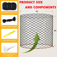 Fifatopo slow-feed design 1.75 inch mesh controls intake for steady grazing.