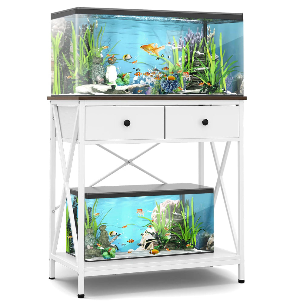 FILKO fish tank stand top surface supports up to 29 gallons for a spacious aquarium