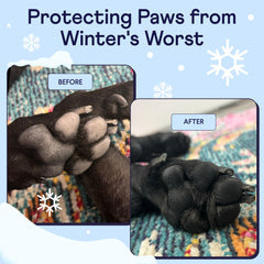 Finn Paw Hero paw application demonstrates smooth coverage for dry pads