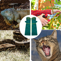 FIPASEN bite-proof gloves forearm coverage showcases extended protection during handling.