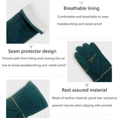 FIPASEN gloves puppy playtime highlights bite safety and comfortable grip.