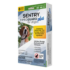 FIPROGUARD Plus on a dog's back for easy monthly protection.
