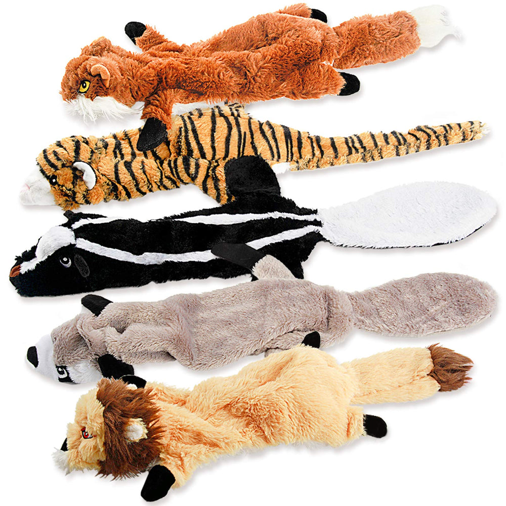 Fireor dog squeak toys pack front view showing variety and playfulness