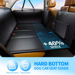 FIRSTWELL dog hammock with breathable mesh window improves airflow for calm rides.
