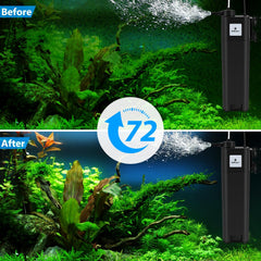 The fishkeeper filter quartz-balls filtration enhances clarity and particle capture.