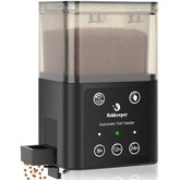 fishkeeper automatic feeder 320ml capacity shown keeping fish fed during vacation periods