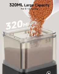 fishkeeper automatic feeder drawer moisture-proof design prevents caking and clogs