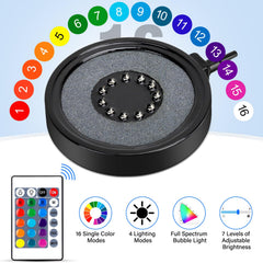 Fishkeeper LED bubble light colors showcases vibrant hues for dynamic tank lighting.