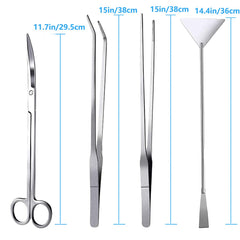 FISTOY 15in curved tweezer ideal for delicate plant work and tricky layouts.