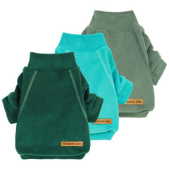 Fitwarm 3-pack fleece dog sweater front view demonstrates cozy warmth for small dogs.