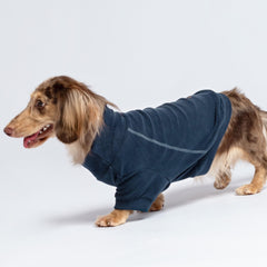 Fitwarm 3 Pack Classic Fleece Sweater navy dog front view ideal for chilly park adventures