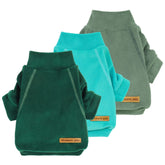 Fitwarm 3-pack fleece sweater in dark green front view for warm daily walks