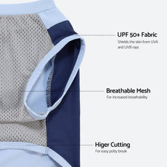 Fitwarm dog shirt reflective label side view enhances visibility in low light.