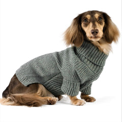 Fitwarm dog-turtleneck-sweater front view shows cozy warmth for chilly walks