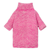 Fitwarm knitted turtleneck dog sweater front view showing snug fit for tiny dogs