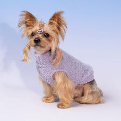 Fitwarm pullover fleece dog sweater with fluffy texture, easy on/off for quick potty breaks
