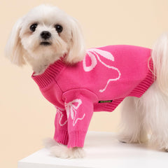 Fitwarm puppy warmth knit sweater pink suitable for daily wear