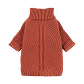 Fitwarm red thermal dog sweater front view for cozy daily warmth