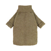 Fitwarm thermal knitted dog sweater back view shows cozy warmth