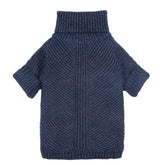 Fitwarm turtleneck knit dog sweater fabric close-up demonstrates warmth.
