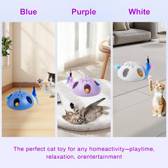 FITWOWFIT cat toy features a stable hemisphere base for steady play sessions.
