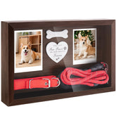FITWOWFIT dog memorial frame front view with acrylic cover protecting memories