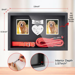 FITWOWFIT dog memorial heart plaque adds personalized charm with name customization.