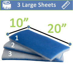 Five Star Aquatics filter floss covers 600 sqin for versatile freshwater and ponds.