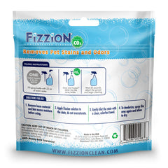 Fizzion tablet dissolving in water shows easy preparation for effective cleaning.