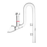 FJARDE aquarium glass lily pipe with outflow enhances surface skimming for clearer water.
