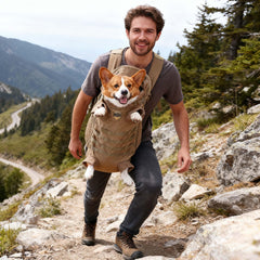 FLAdorepet dog carrier tactical backpack padded straps reduce shoulder strain