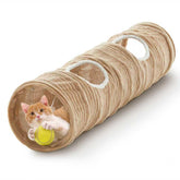 Flashing Fire cat tunnel collapsible frame enables quick setup for indoor play