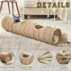 Flashing Fire cat tunnel peephole lets cats peek and observe while exploring