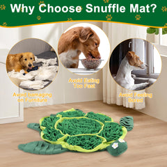 FLERDMAU snuffle mat foraging-puzzle-setup shows interactive play and scent discovery