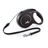 FLEXI New Classic cord leash 26ft black extended for confident, smooth walks.