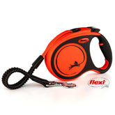 Flexi Xtreme orange 5m leash extended for controlled walking and safety